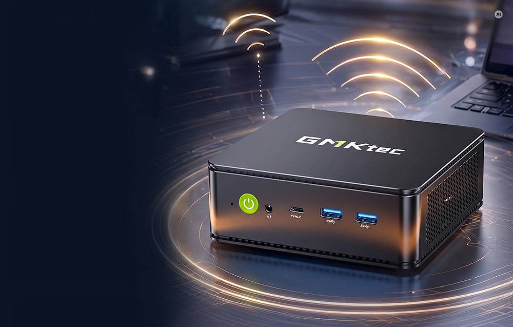 GMKTEC M5S Mini PC with Ryzen 3 5400U, 16GB, and 256GB aprašymas - Prekės nuotrauka