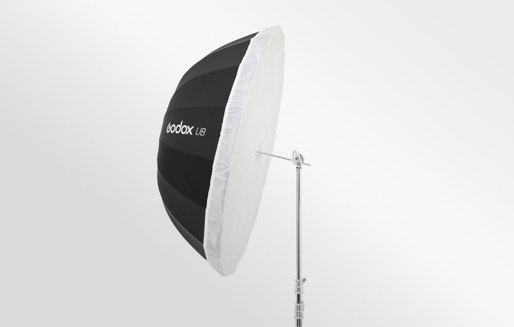 Apšvietimo priedas - Godox 130cm skaidrus difuzorius paraboliniam skėčiui aprašymas - Prekės nuotrauka
