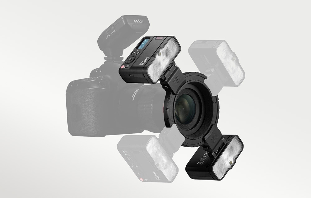 „Godox Macro Ring Flash“ dviejų lempučių rinkinys MF 12 aprašymas - Prekės nuotrauka