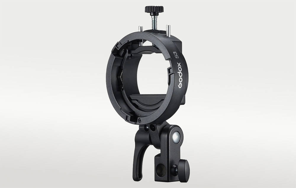 „Godox S3 Speedlite“ blykstės laikiklis (Bowens jungtis) aprašymas - Prekės nuotrauka