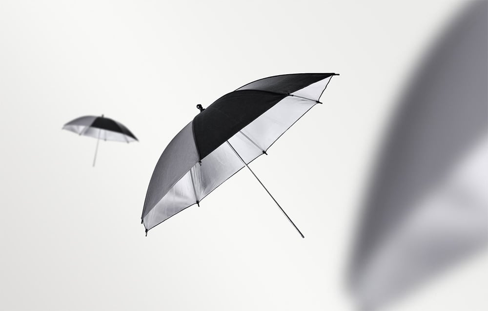 Godox UB-002 Juodas and Sidabrinis Umbrella 84cm aprašymas - Prekės nuotrauka