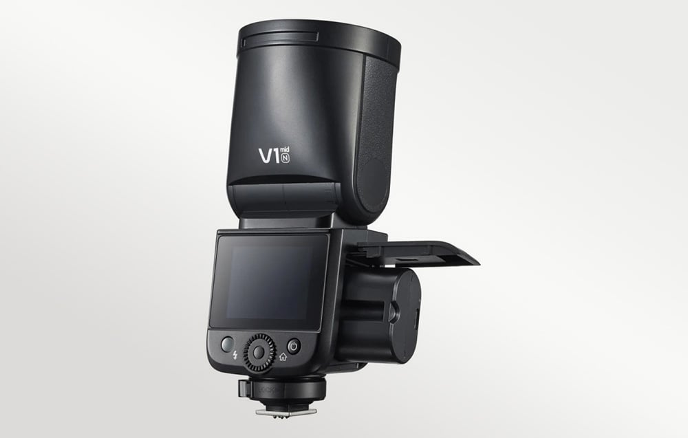 Godox V1 Mid blykstė, skirta Nikon aprašymas - Prekės nuotrauka