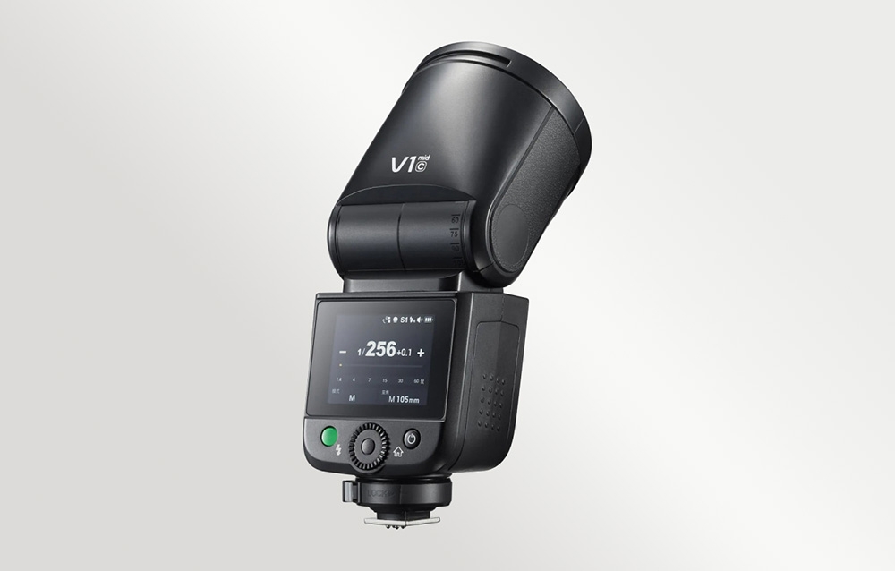 „Canon“ skirta „Godox V1 Mid“ blykstė aprašymas - Prekės nuotrauka