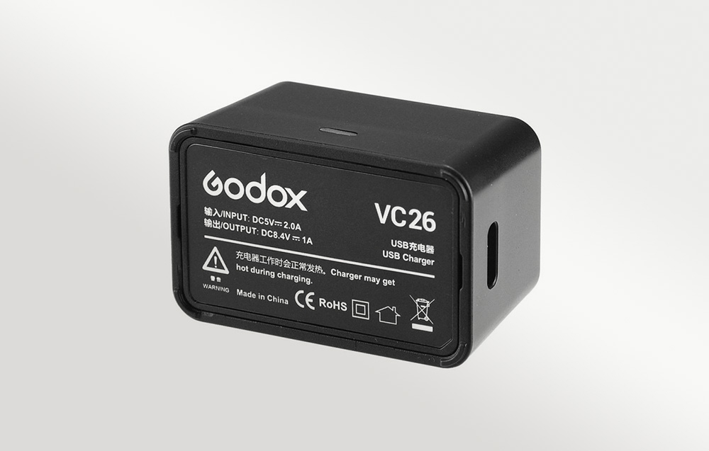 Godox VC26 USB įkroviklis, skirtas V1 aprašymas - Prekės nuotrauka
