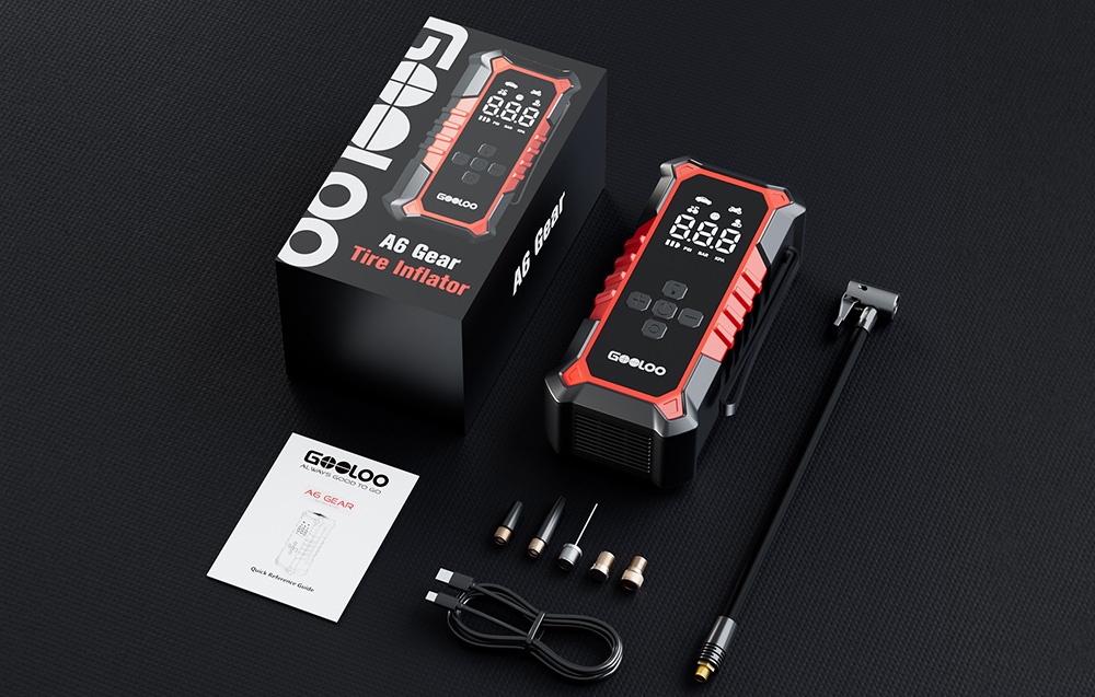 GOOLOO A6 Gear Air Compressor aprašymas - Prekės nuotrauka