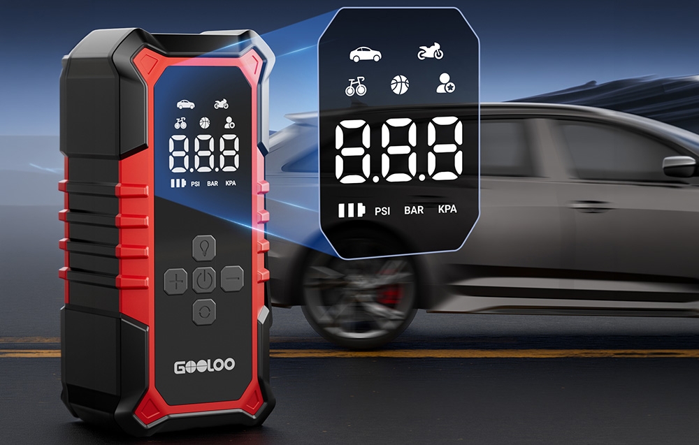 GOOLOO A6 Gear Air Compressor aprašymas - Prekės nuotrauka