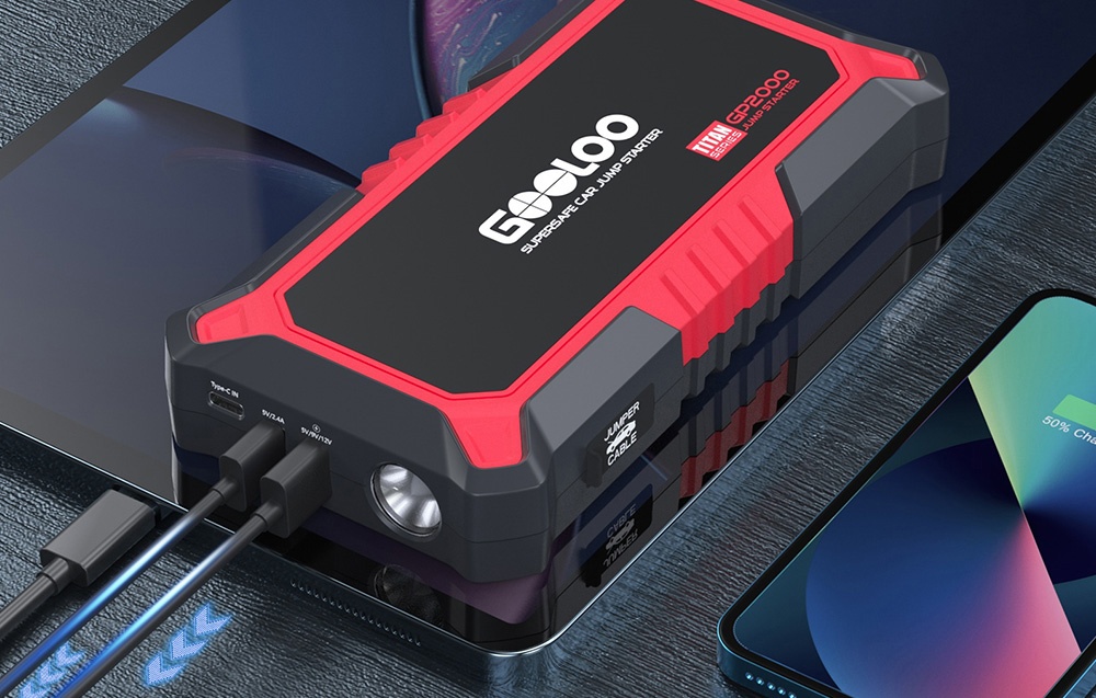 GOOLOO GP2000 37Wh Jump Starter aprašymas - Prekės nuotrauka