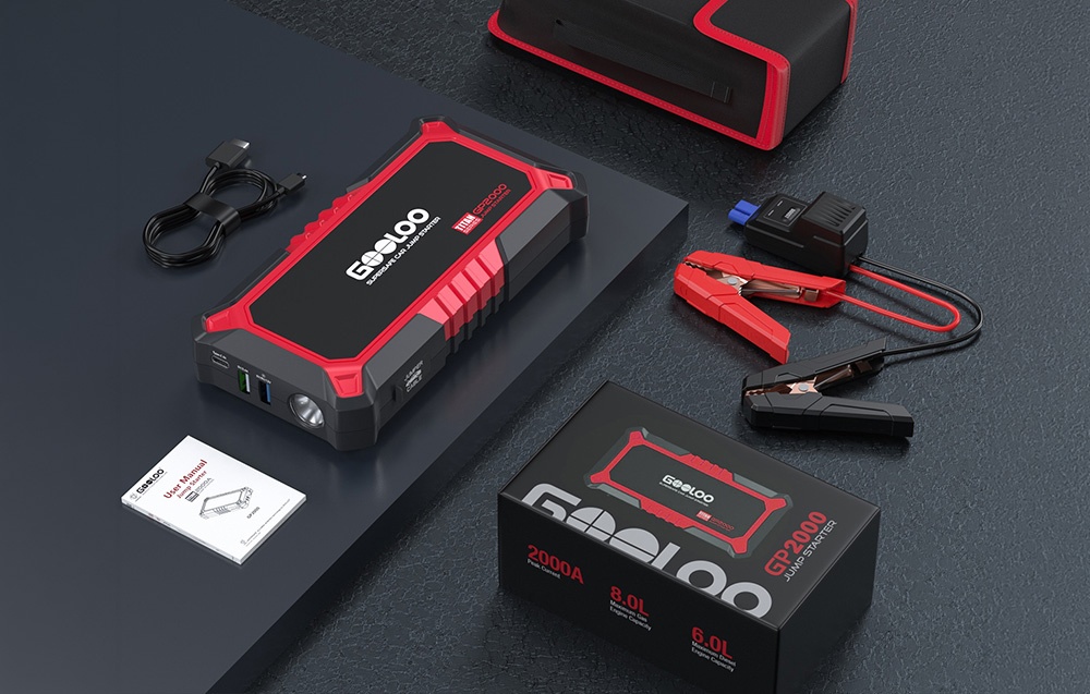 GOOLOO GP2000 37Wh Jump Starter aprašymas - Prekės nuotrauka
