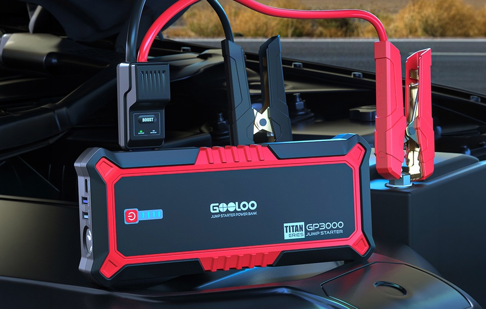 GOOLOO GP3000 59.2Wh Jump Starter aprašymas - Prekės nuotrauka