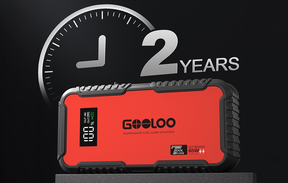 GOOLOO GT3000 44.4Wh Jump Starter aprašymas - Prekės nuotrauka