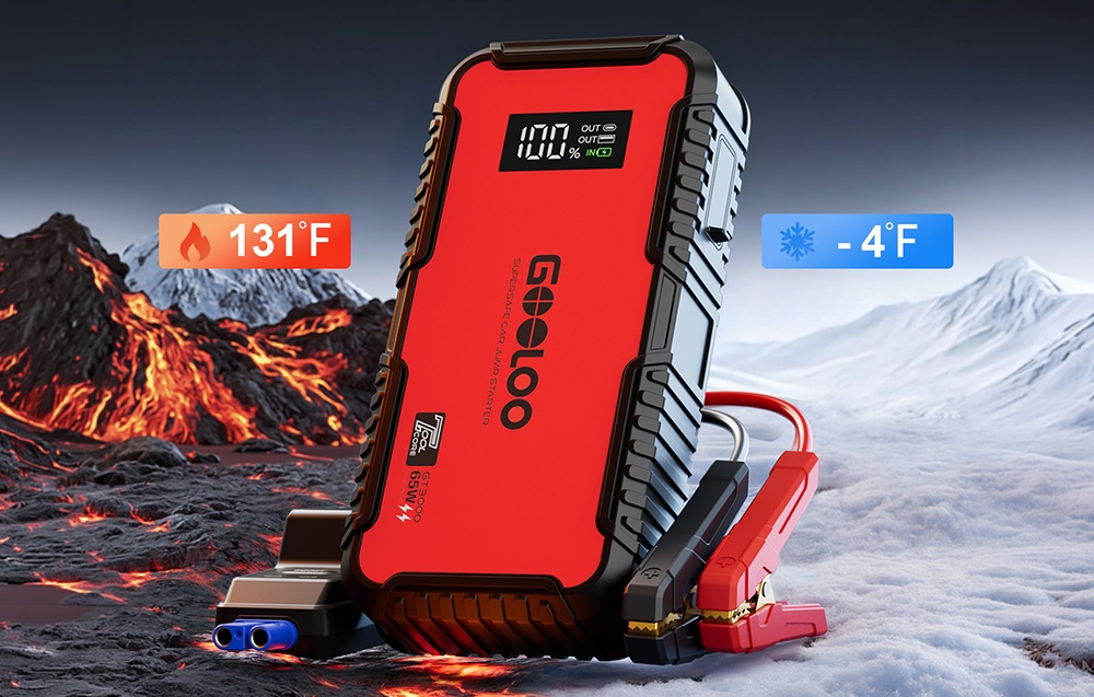 GOOLOO GT3000 44.4Wh Jump Starter aprašymas - Prekės nuotrauka