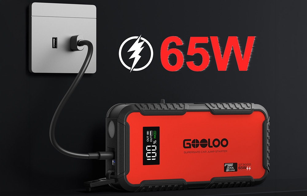 GOOLOO GT3000 44.4Wh Jump Starter aprašymas - Prekės nuotrauka