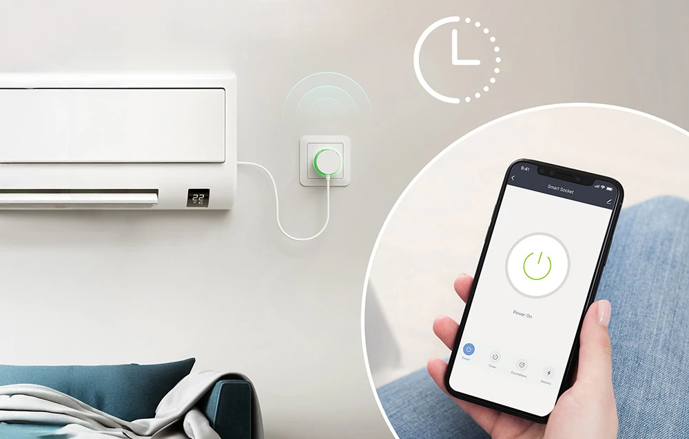 Gosund EP2 10A Smart WiFi Outlet (Matter) aprašymas - Prekės nuotrauka Gosund EP2 10A Smart WiFi Outlet (Matter) aprašymas - Prekės nuotrauka