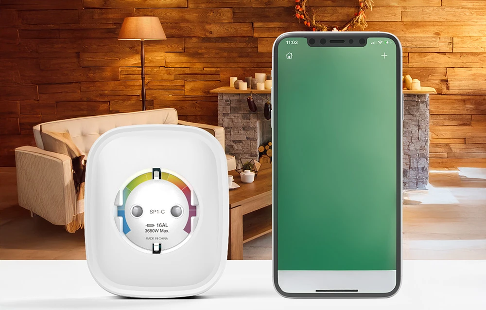 Gosund SP1-HE išmanusis WiFi lizdas, 2 vnt, (HomeKit) (dviejų vnt, pakuotėje) 16A aprašymas - Prekės nuotrauka