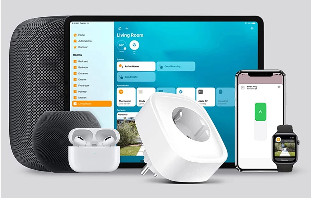 Gosund SP1-HE išmanusis WiFi lizdas, 2 vnt, (HomeKit) (dviejų vnt, pakuotėje) 16A aprašymas - Prekės nuotrauka