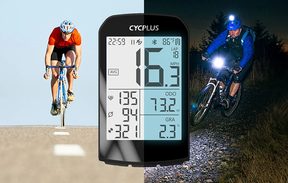 GPS dviračio kompiuteris Cycplus M1 aprašymas - Prekės nuotrauka