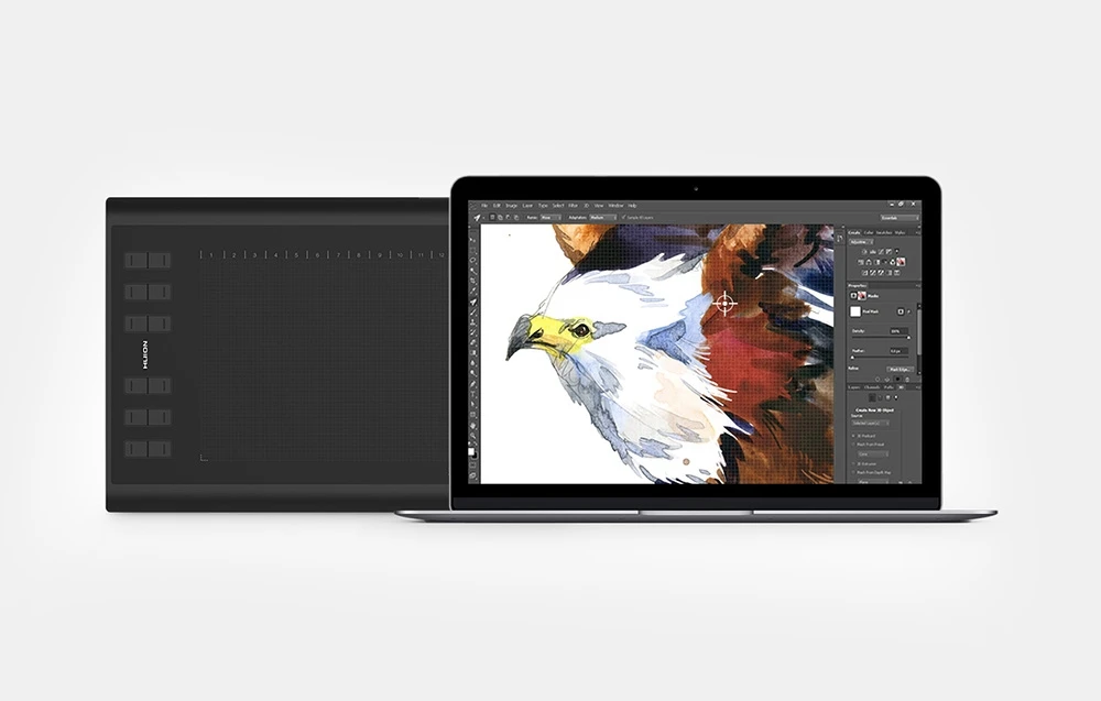 Grafinė planšetė HUION Inspiroy H1060P aprašymas - Prekės nuotrauka