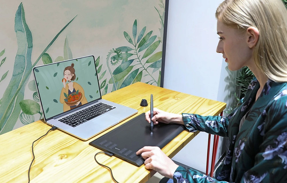 Grafinė planšetė HUION Inspiroy H1060P aprašymas - Prekės nuotrauka