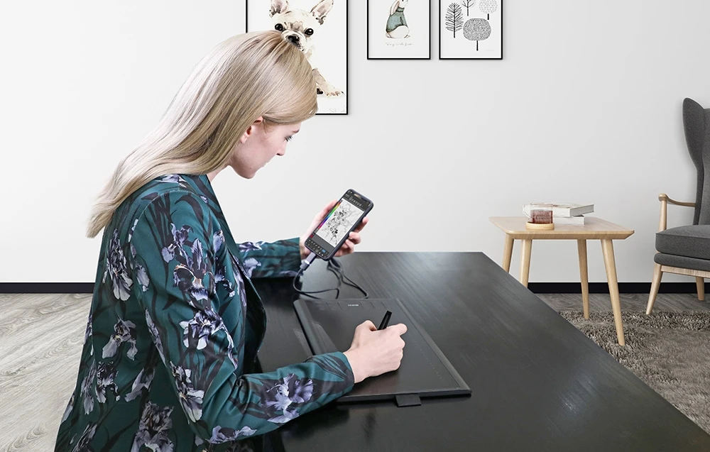 Grafinė planšetė HUION Inspiroy H1060P aprašymas - Prekės nuotrauka