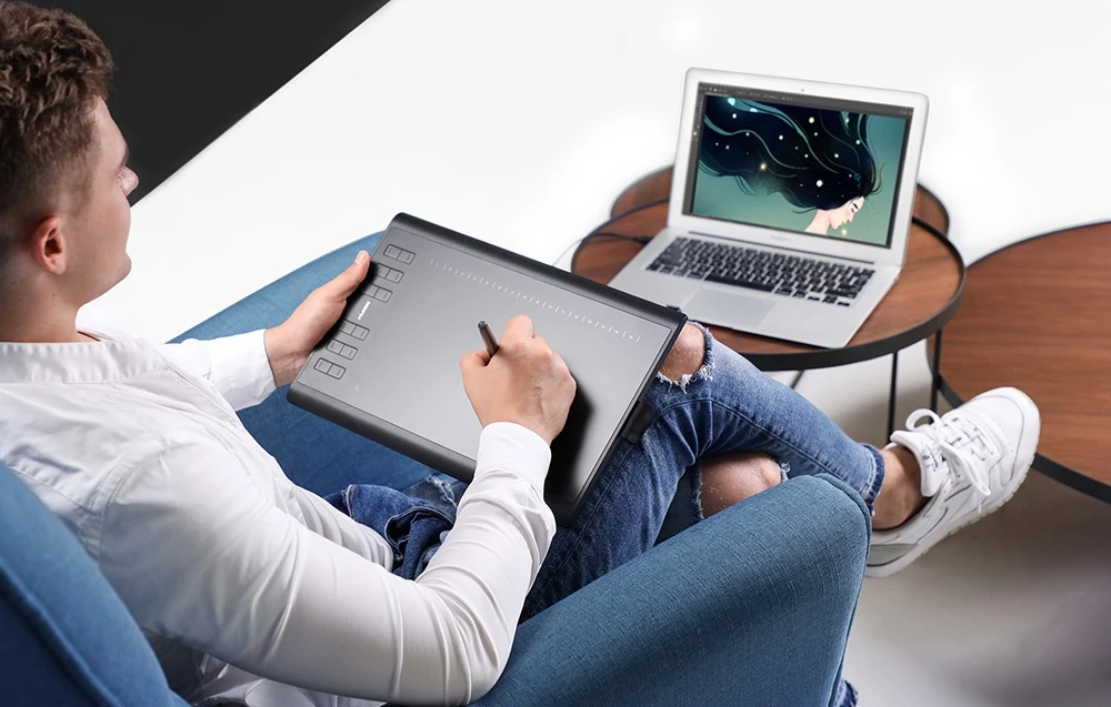 Grafinė planšetė HUION Inspiroy H1060P aprašymas - Prekės nuotrauka