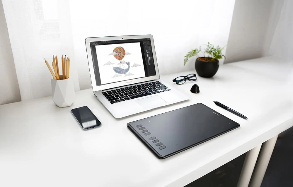 Grafinė planšetė HUION Inspiroy H950P aprašymas - Prekės nuotrauka Grafinė planšetė HUION Inspiroy H950P aprašymas - Prekės nuotrauka