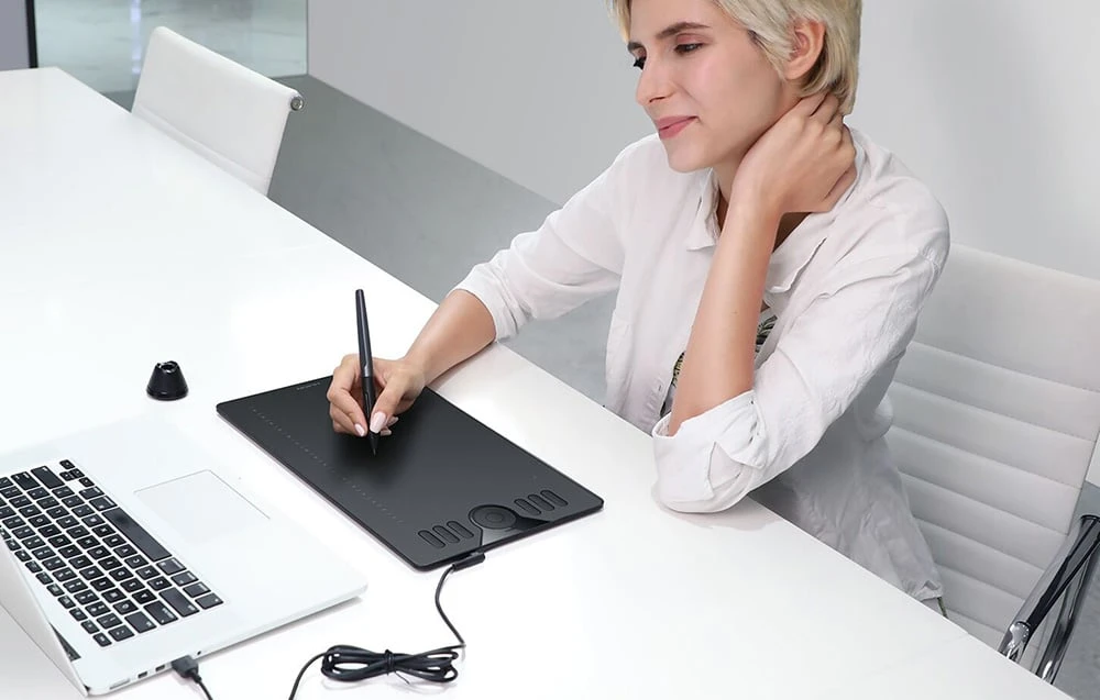 Grafinė planšetė HUION HS610 aprašymas - Prekės nuotrauka Grafinė planšetė HUION HS610 aprašymas - Prekės nuotrauka