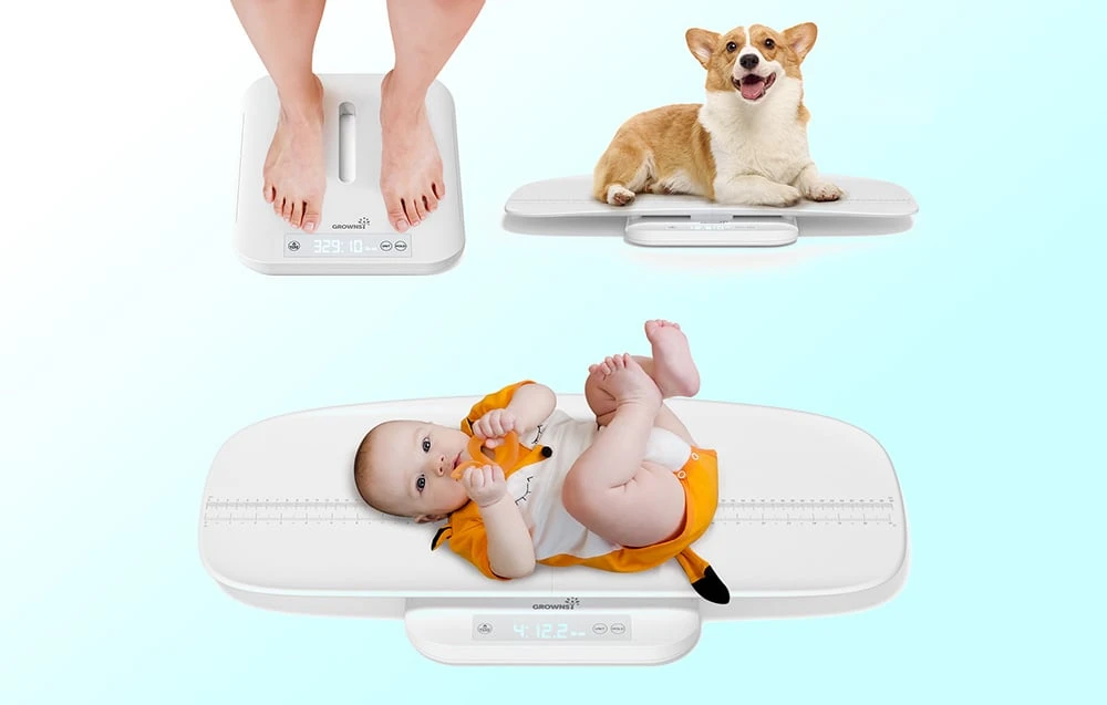Svarstyklės Grownsy B12H multifunctional baby scale aprašymas - Prekės nuotrauka