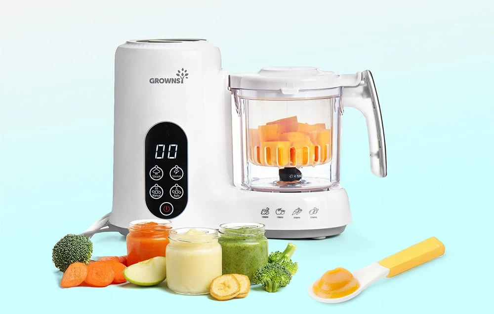 Grownsy baby food preparation robot aprašymas - Prekės nuotrauka