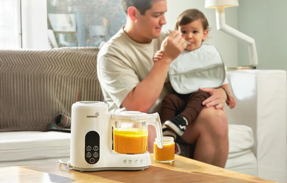 Grownsy baby food preparation robot aprašymas - Prekės nuotrauka