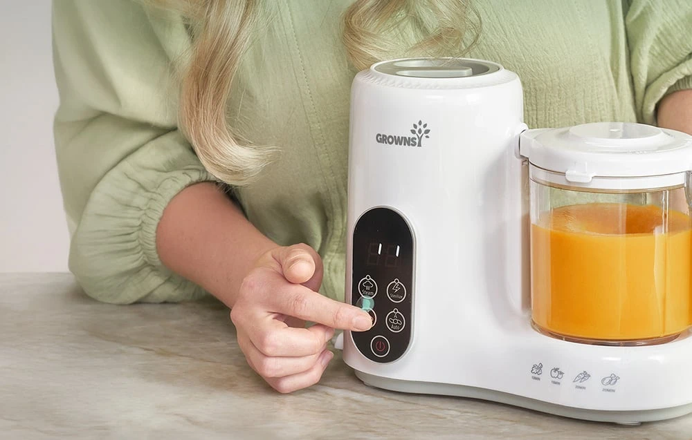Grownsy baby food preparation robot aprašymas - Prekės nuotrauka