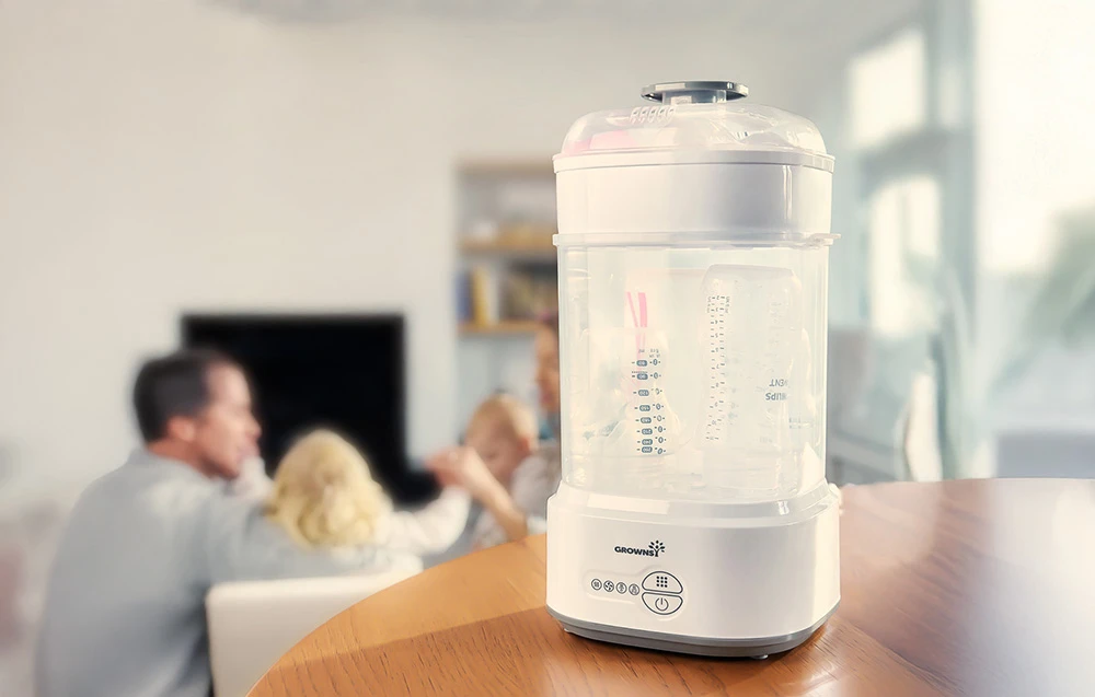 Virtuvinis kombainas Grownsy bottle sterilizer with dryer (pilka) aprašymas - Prekės nuotrauka
