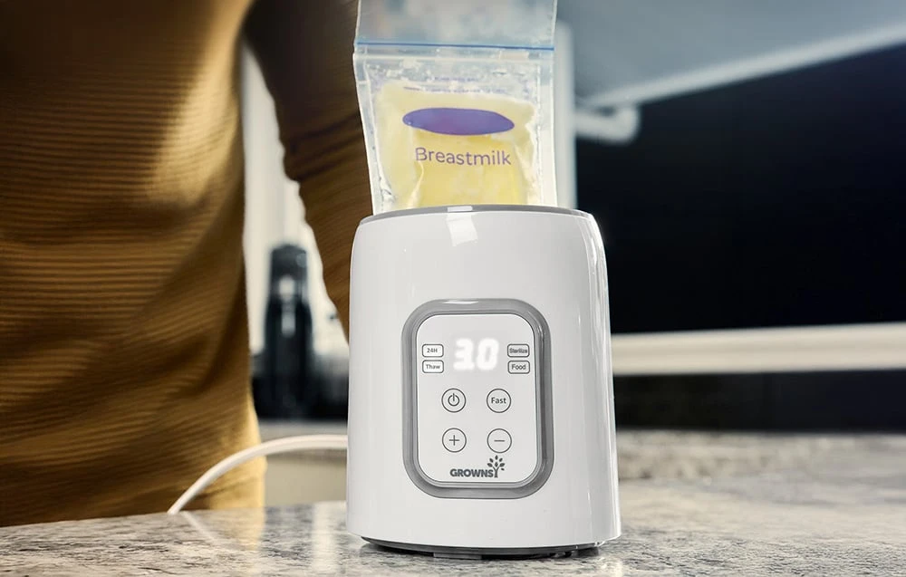 Grownsy bottle warmer (pilka) aprašymas - Prekės nuotrauka