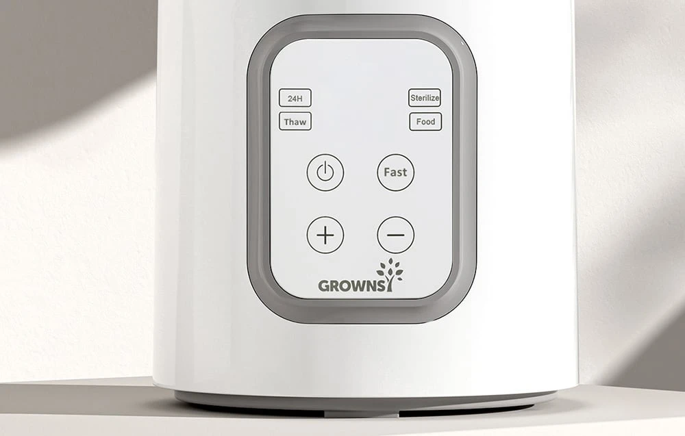 Grownsy bottle warmer (pilka) aprašymas - Prekės nuotrauka