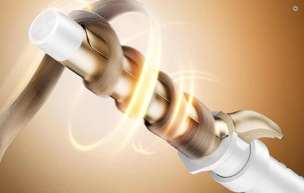 Plaukų garbanojimo žnyplės - ANLAN Miracle 3-in-1 Garbanojimo žnyplių rinkinys, 25 mm, 32 mm, 38 mm, 65 W, LED, Juoda aprašymas - Prekės nuotrauka