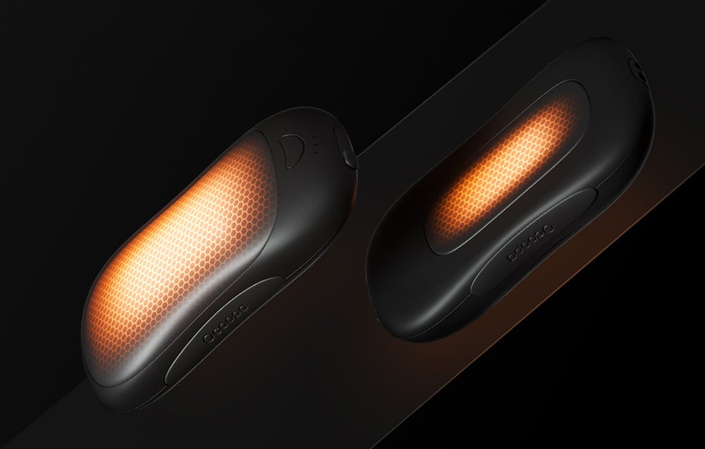 Rankų šildytuvas su powerbank funkcija Ocoopa UT3 Pro 2x5000 mAh, USB-C juoda-juoda aprašymas - Prekės nuotrauka
