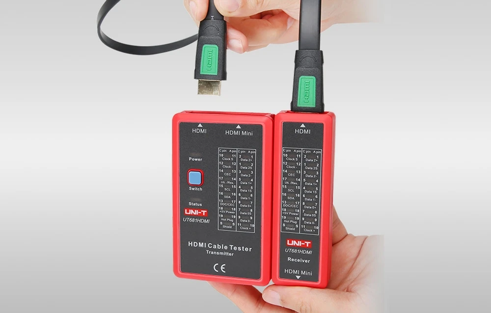 Uni-t Testeris HDMI kabeliui UT681HDMI aprašymas - Prekės nuotrauka