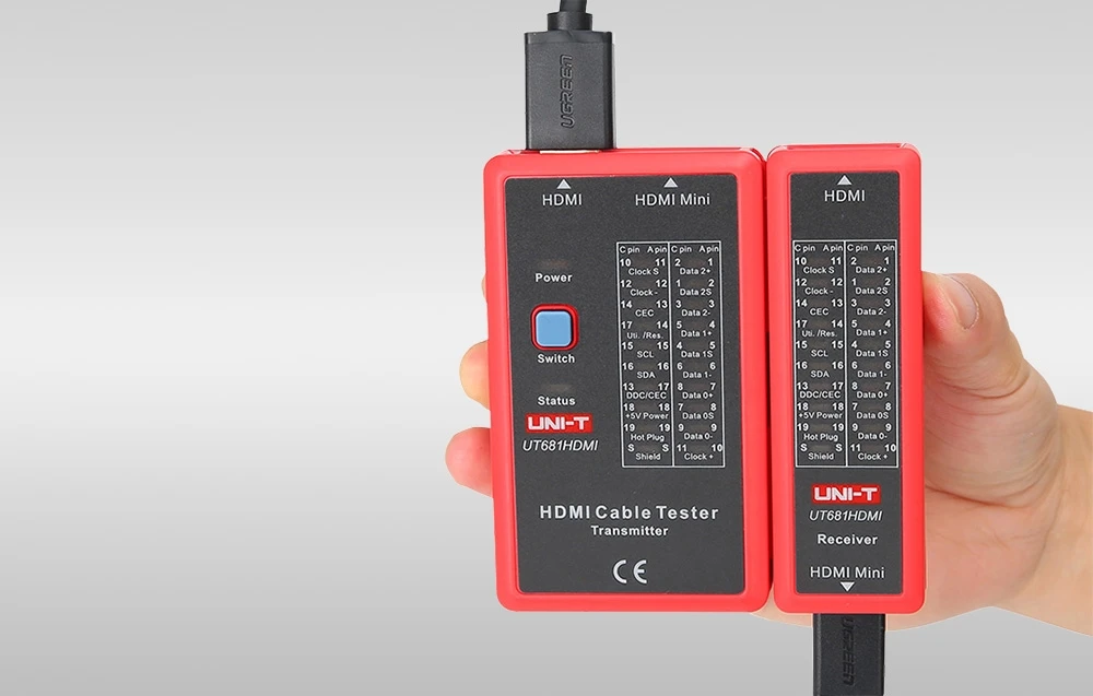 Uni-t Testeris HDMI kabeliui UT681HDMI aprašymas - Prekės nuotrauka