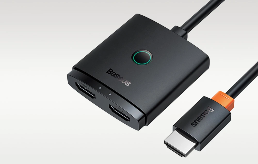 HDMI Switch Baseus Cluster Juodas aprašymas - Prekės nuotrauka HDMI Switch Baseus Cluster Juodas aprašymas - Prekės nuotrauka