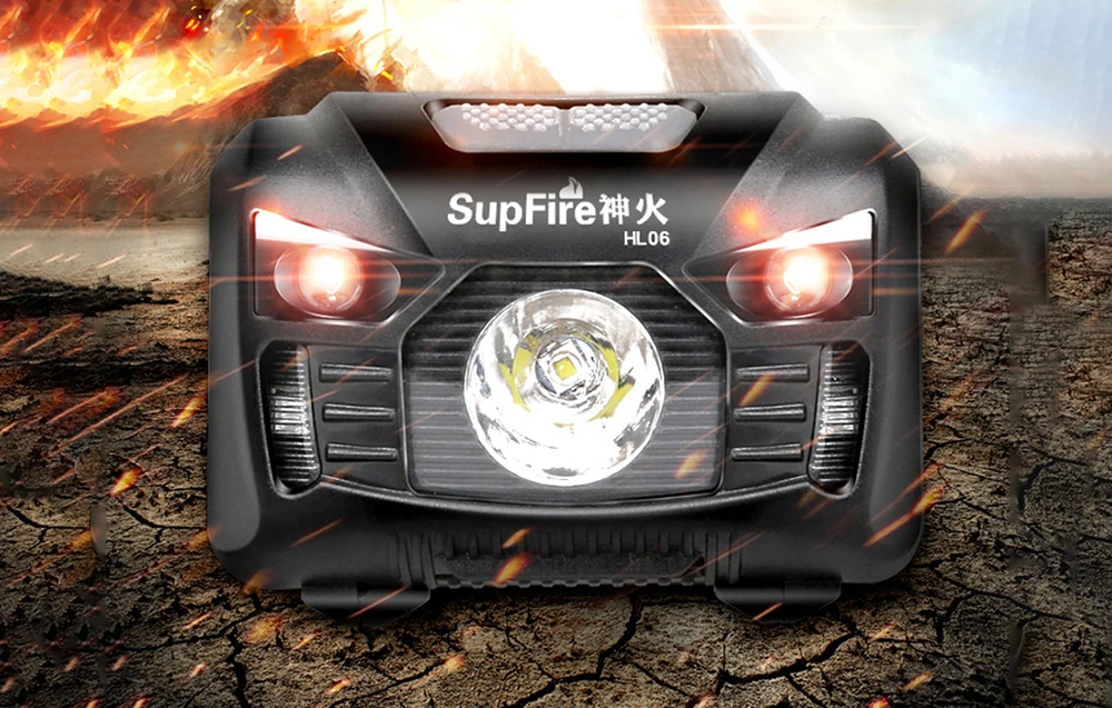Superfire HL06 galvos žibintas, 500lm, USB aprašymas - Prekės nuotrauka Superfire HL06 galvos žibintas, 500lm, USB aprašymas - Prekės nuotrauka