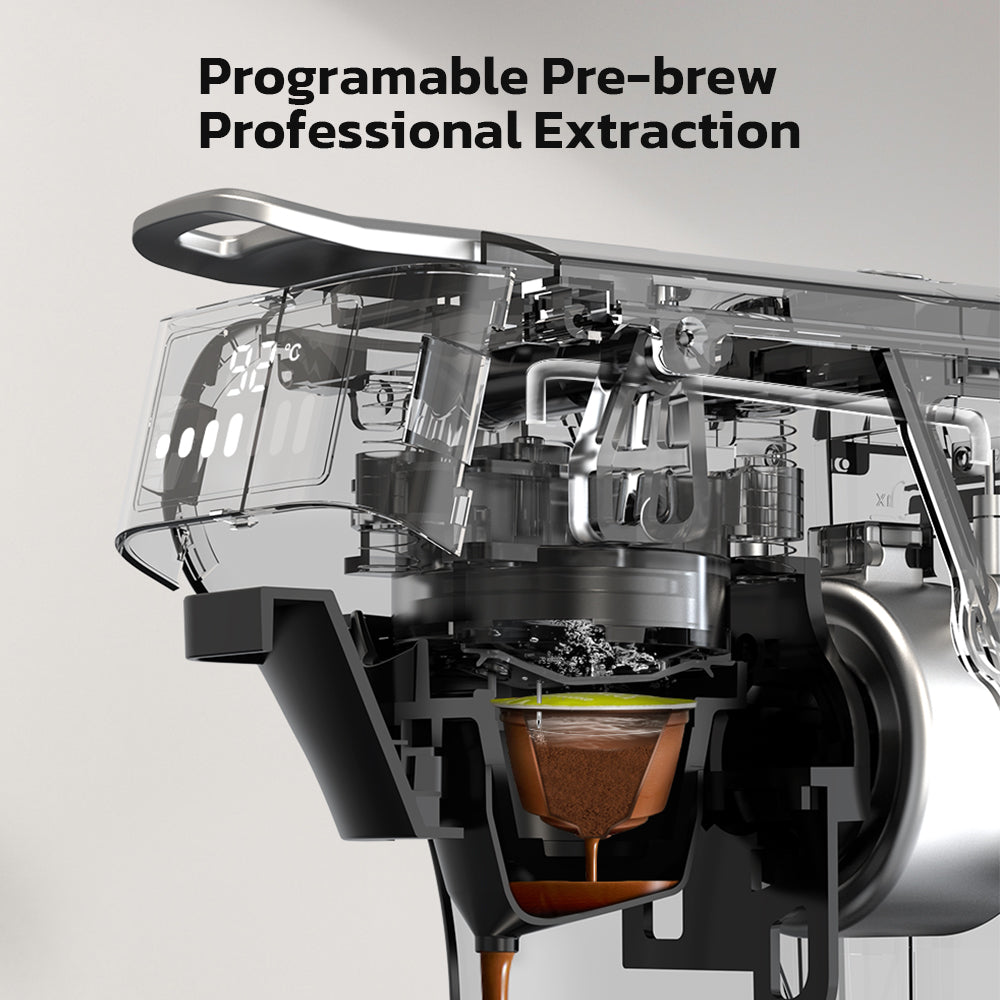 HiBREW 6in1 kapsulinis kavos aparatas H1B, baltos spalvos aprašymas - Prekės nuotrauka