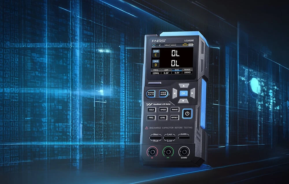 High-precision handheld LCR meter FNIRSI LC1020E aprašymas - Prekės nuotrauka
