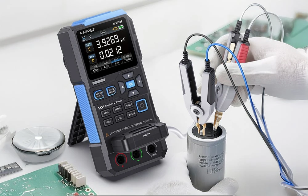 High-precision handheld LCR meter FNIRSI LC1020E aprašymas - Prekės nuotrauka