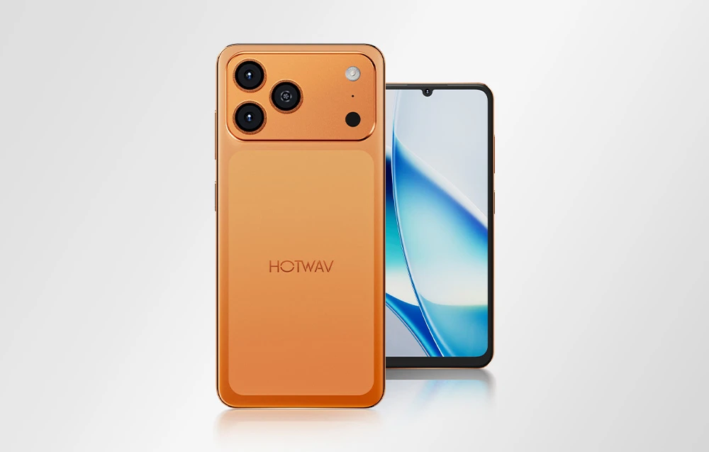 HOTWAV A17 Pro Max Išmanusis telefonas (Oranžinis) aprašymas - Prekės nuotrauka