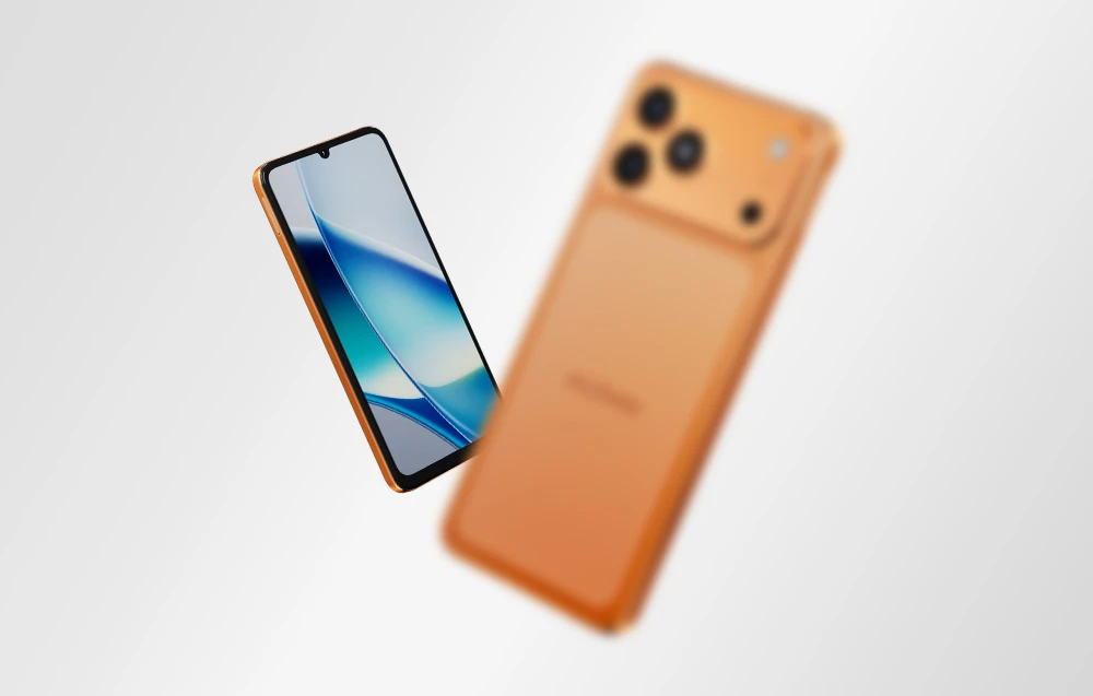 HOTWAV A17 Pro Max Išmanusis telefonas (Oranžinis) aprašymas - Prekės nuotrauka