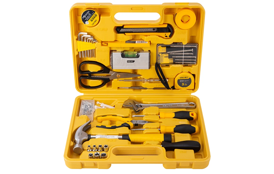 Profesionalus įrankių rinkinys Deli Tools EDL1038J - 38 vnt aprašymas - Prekės nuotrauka Profesionalus įrankių rinkinys Deli Tools EDL1038J - 38 vnt aprašymas - Prekės nuotrauka