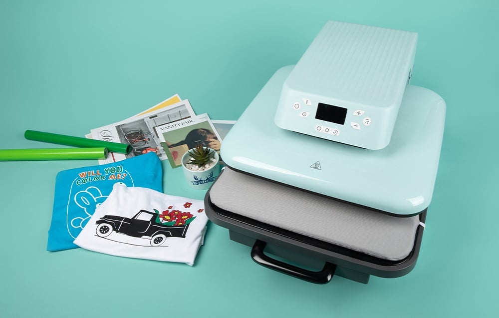 Spausdintuvas HTVRONT Auto1 Heat Transfer Press (mėlynas) aprašymas - Prekės nuotrauka