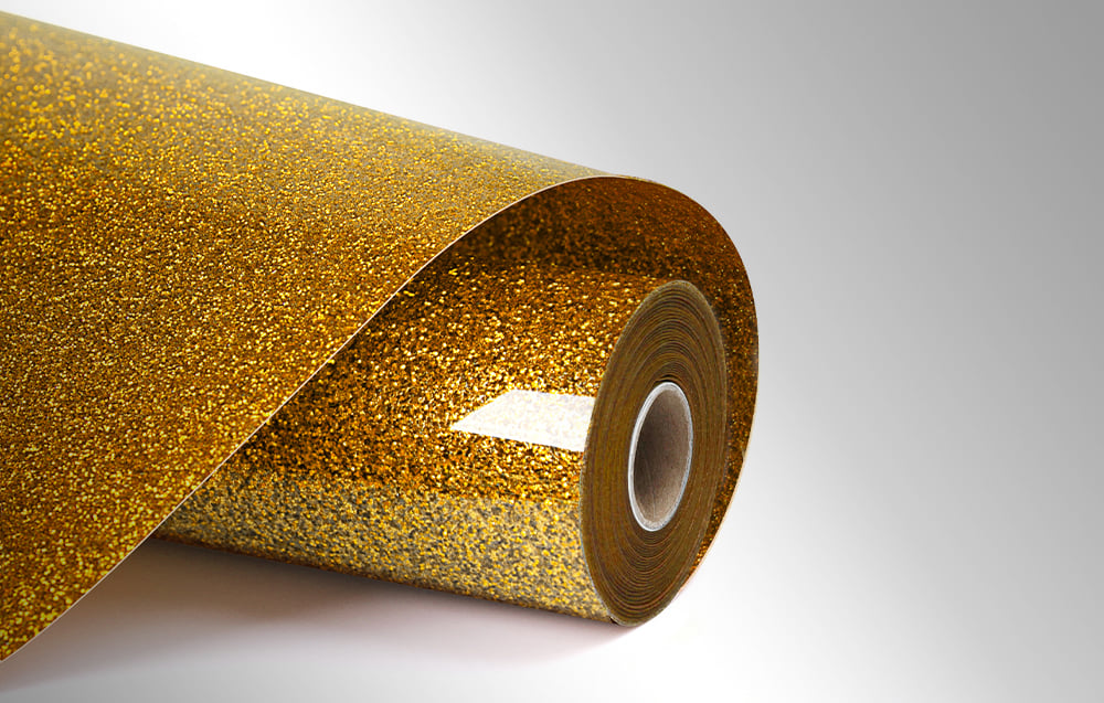 Spausdintuvas HTVRONT Glitter Heat Transfer Film, 30.5 cm x 90 cm (auksinis) aprašymas - Prekės nuotrauka