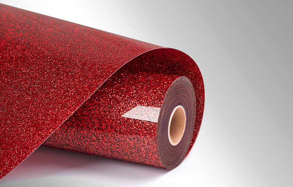 Spausdintuvas HTVRONT Glitter Heat Transfer Film, 30.5 cm x 90 cm (red) aprašymas - Prekės nuotrauka