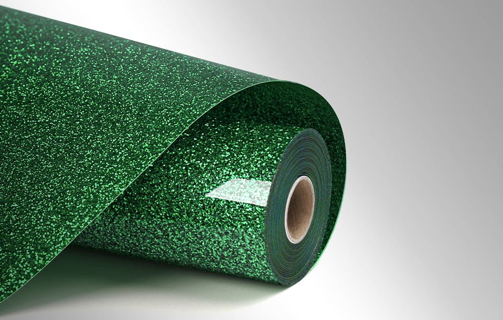 Spausdintuvas HTVRONT Glitter Heat Transfer Film, 30.5 cm x 90 cm (žalias) aprašymas - Prekės nuotrauka