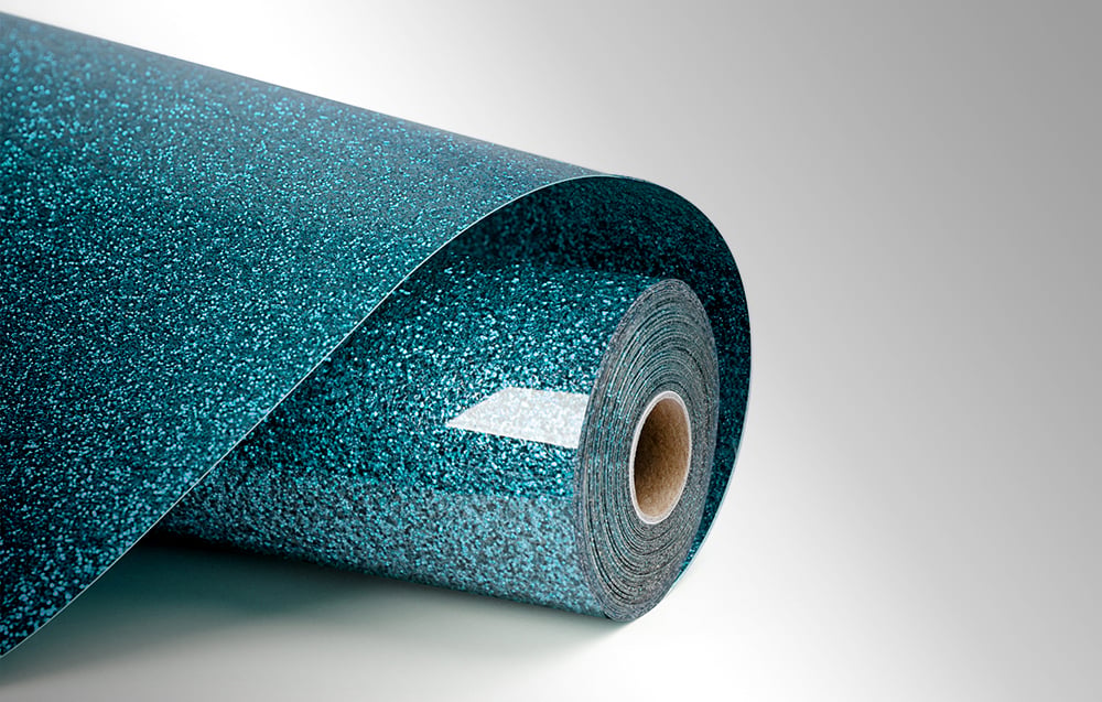 Spausdintuvas HTVRONT Glitter Heat Transfer Film, 30.5 cm x 90 cm (mėlynas) aprašymas - Prekės nuotrauka